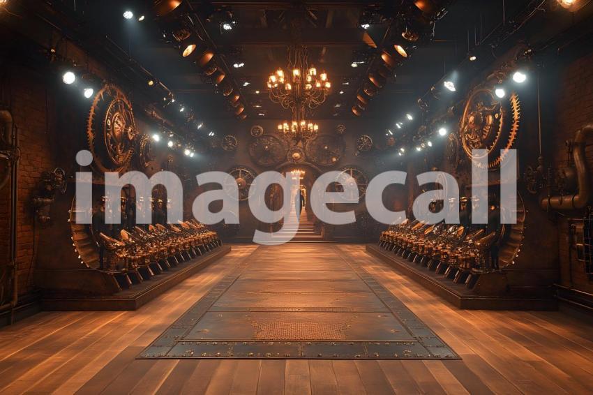 025 steampunk fashion runway 65 backdrops b25048