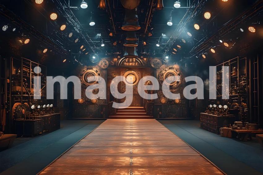 028 steampunk fashion runway 65 backdrops b25048