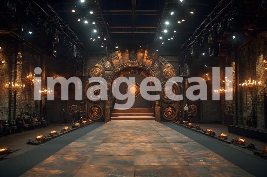 024 steampunk fashion runway 65 backdrops b25048