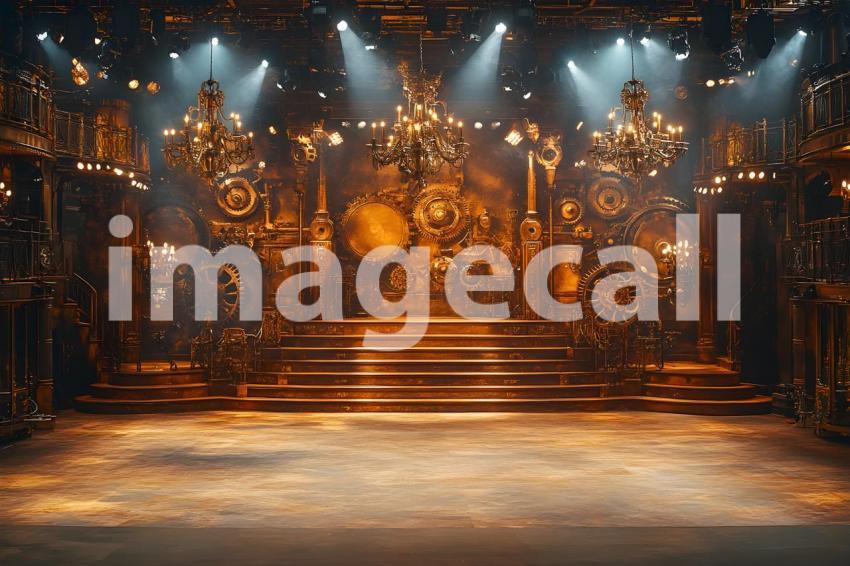 033 steampunk fashion runway 65 backdrops b25048