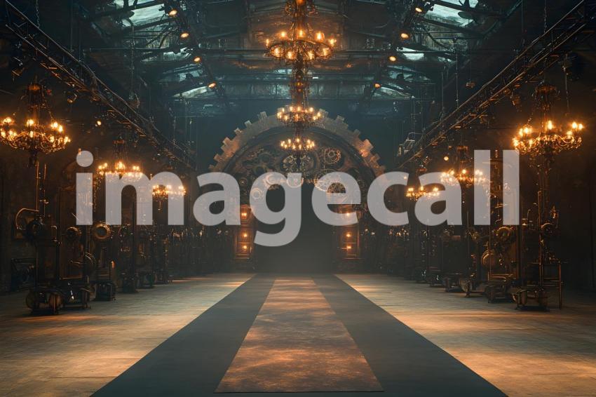 041 steampunk fashion runway 65 backdrops b25048