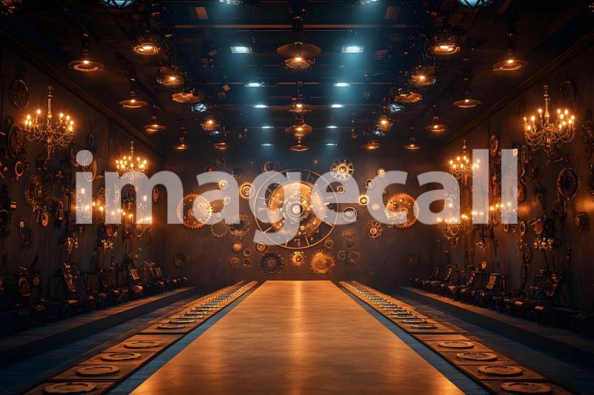 038 steampunk fashion runway 65 backdrops b25048