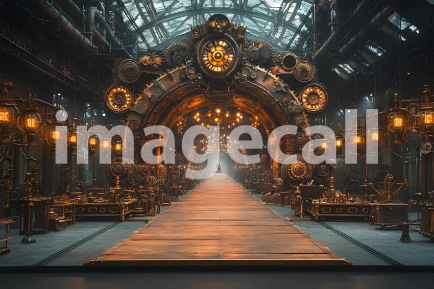 039 steampunk fashion runway 65 backdrops b25048