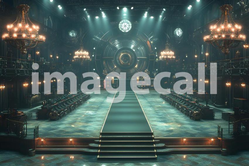 042 steampunk fashion runway 65 backdrops b25048