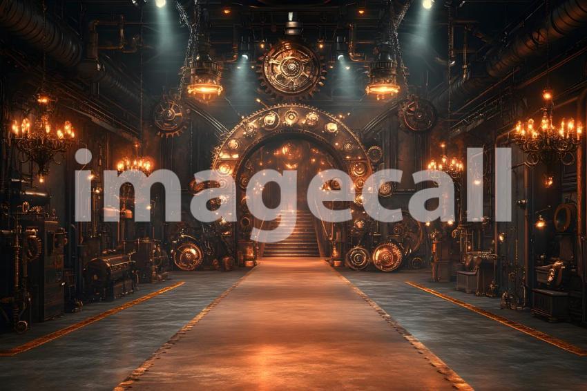 045 steampunk fashion runway 65 backdrops b25048