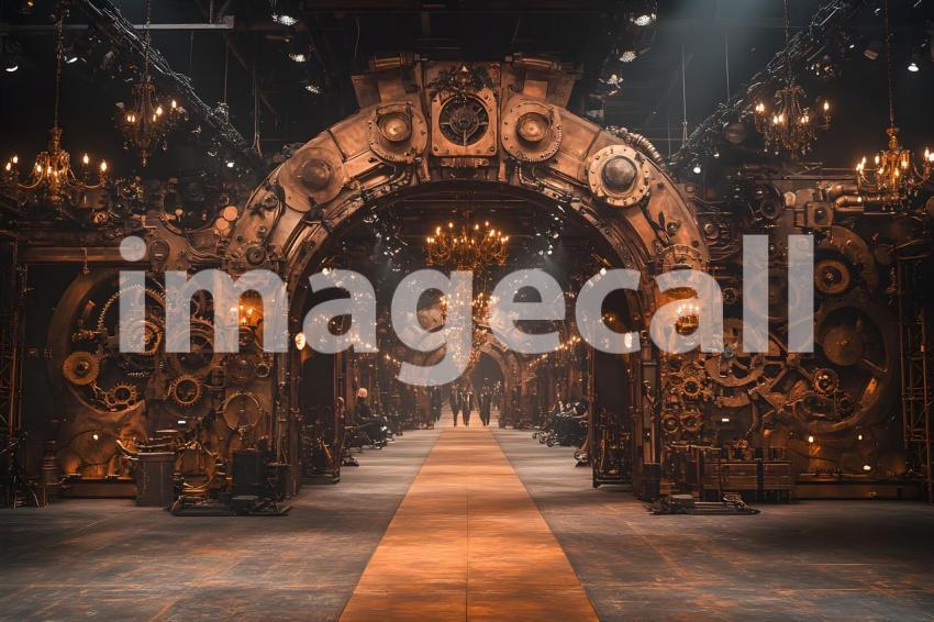 047 steampunk fashion runway 65 backdrops b25048