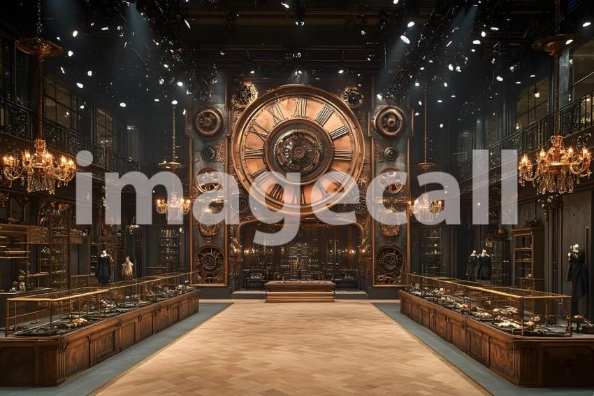 054 steampunk fashion runway 65 backdrops b25048