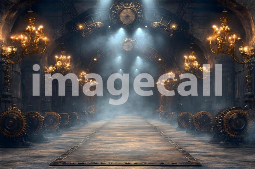 055 steampunk fashion runway 65 backdrops b25048