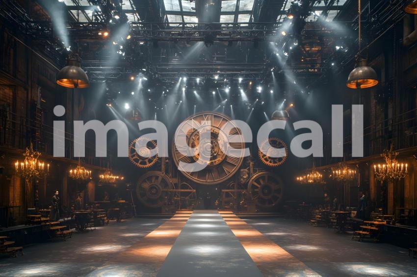 056 steampunk fashion runway 65 backdrops b25048