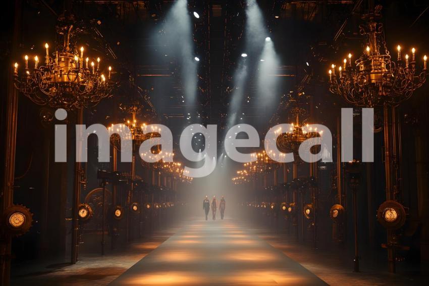 061 steampunk fashion runway 65 backdrops b25048