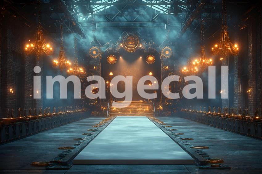 058 steampunk fashion runway 65 backdrops b25048