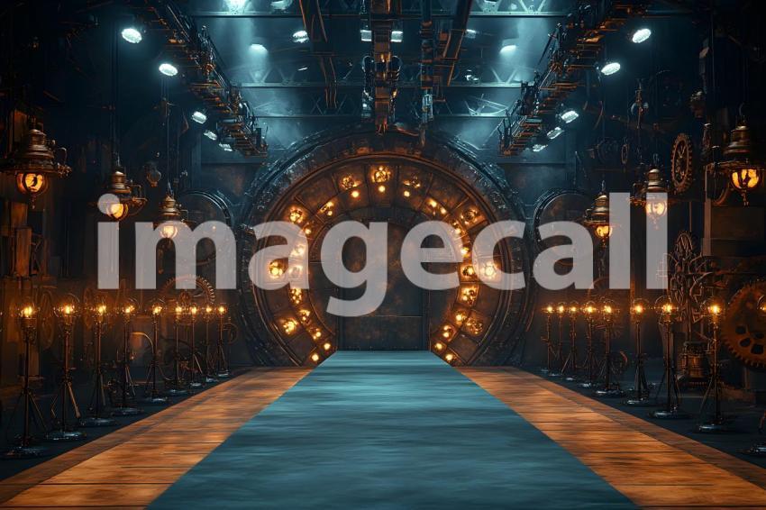 064 steampunk fashion runway 65 backdrops b25048