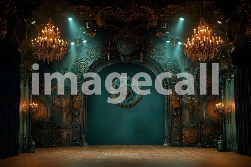 067 steampunk fashion runway 65 backdrops b25048