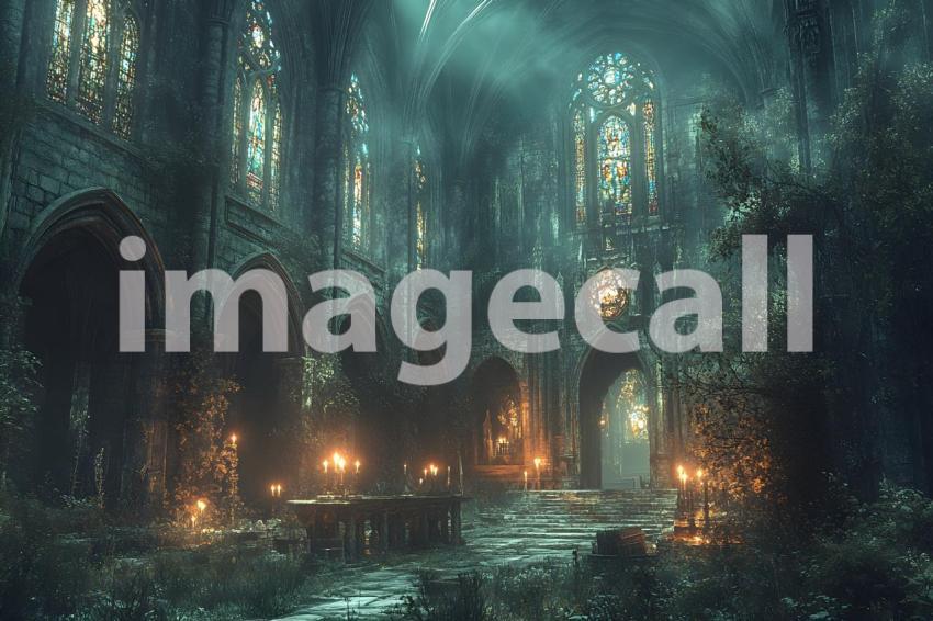 015 dark cathedral interior 40 backdrops b25005