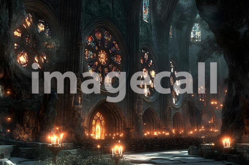 014 dark cathedral interior 40 backdrops b25005