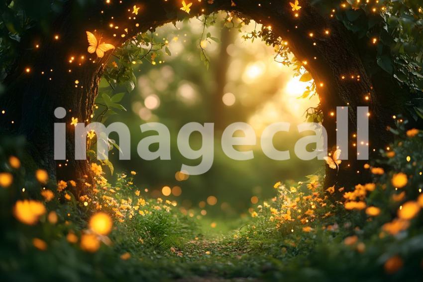007 magical woodland 10 backdrops b25039