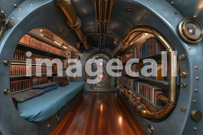 007 steam powered library 40 backdrops b25037