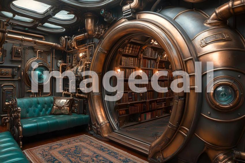 010 steam powered library 40 backdrops b25037