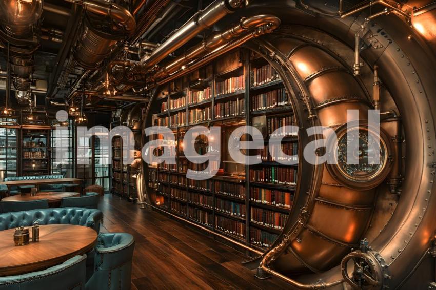 005 steam powered library 40 backdrops b25037