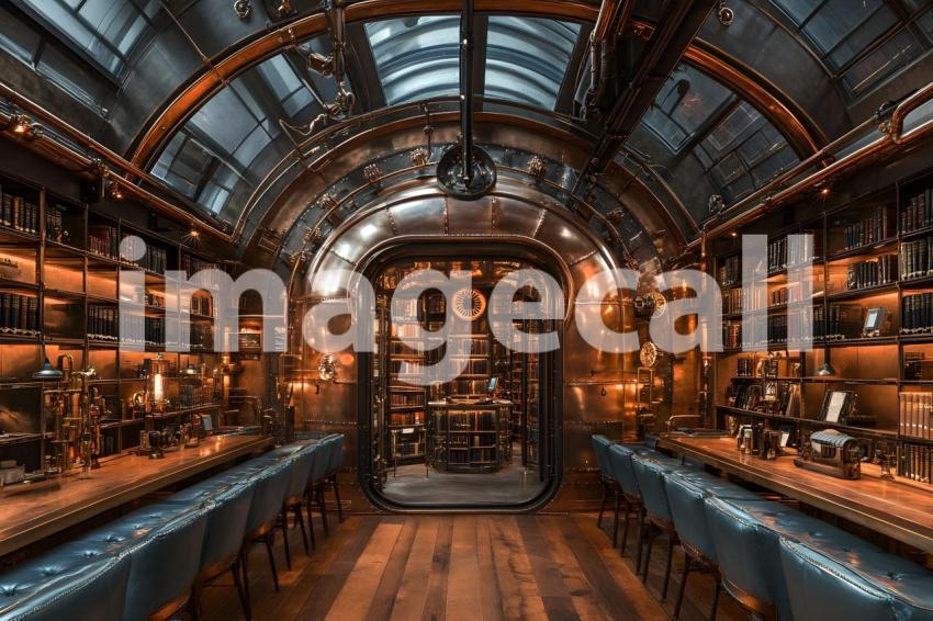 015 steam powered library 40 backdrops b25037