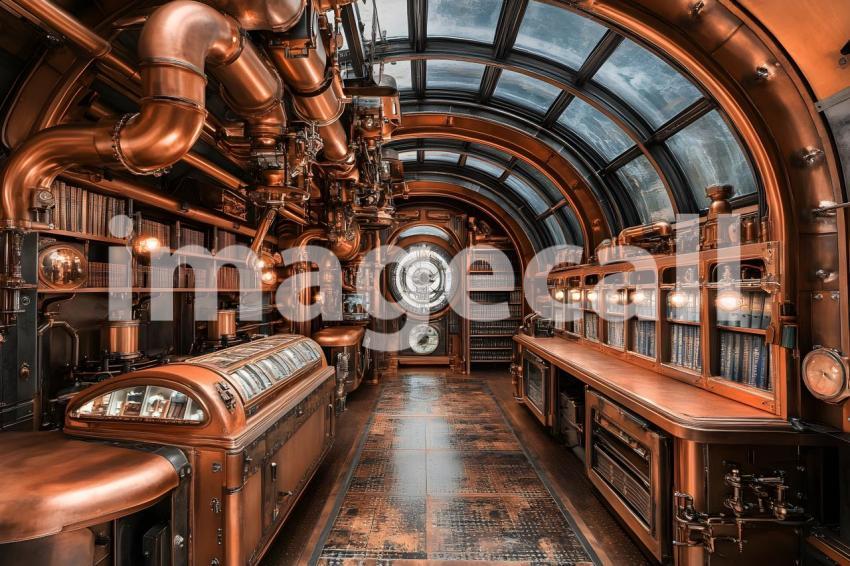 008 steam powered library 40 backdrops b25037