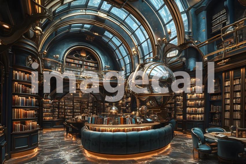 020 steam powered library 40 backdrops b25037