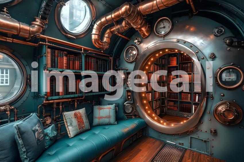 025 steam powered library 40 backdrops b25037