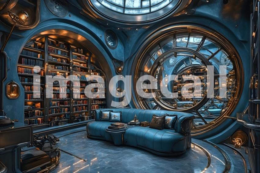 036 steam powered library 40 backdrops b25037