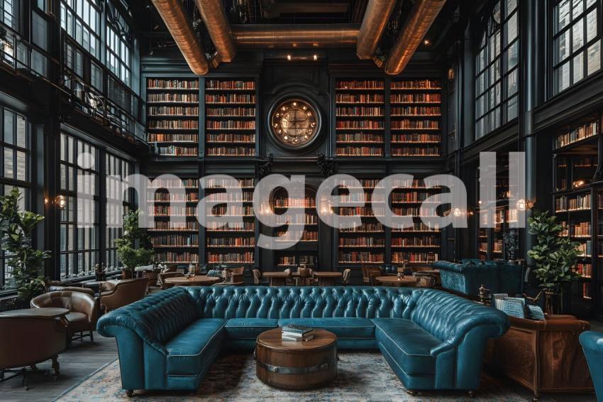 035 steam powered library 40 backdrops b25037