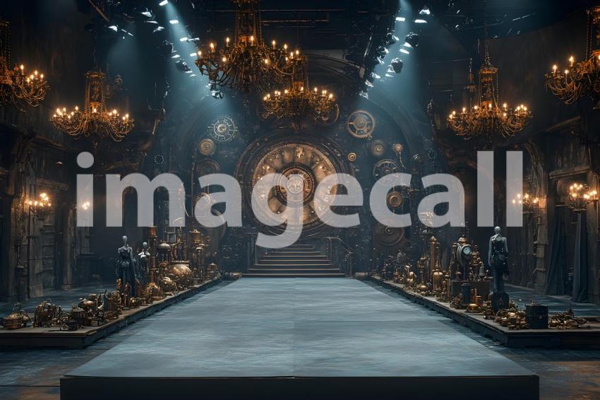 002 steampunk fashion runway 65 backdrops b25048