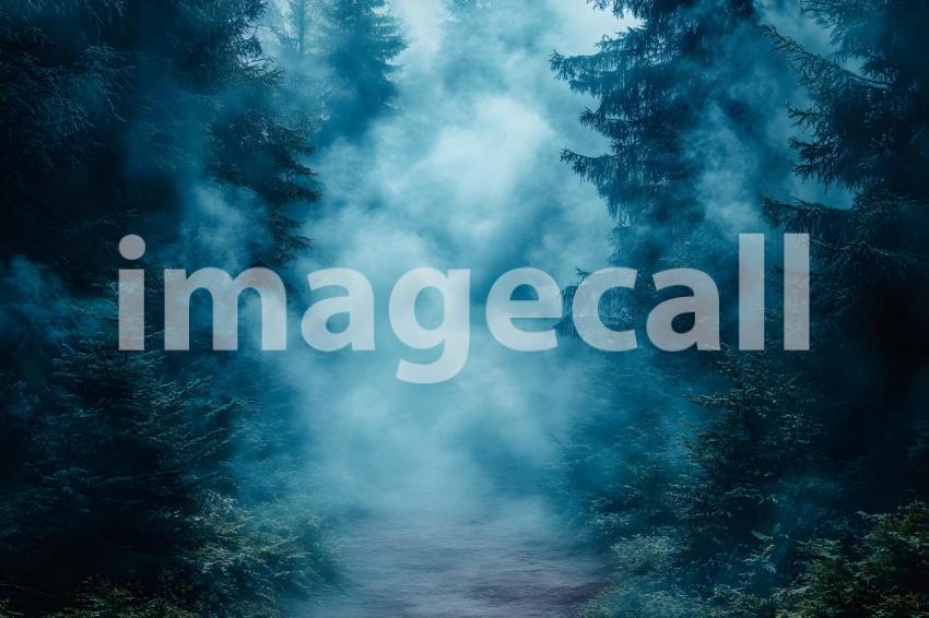 061 halloween forest scene 80 backdrops b25236