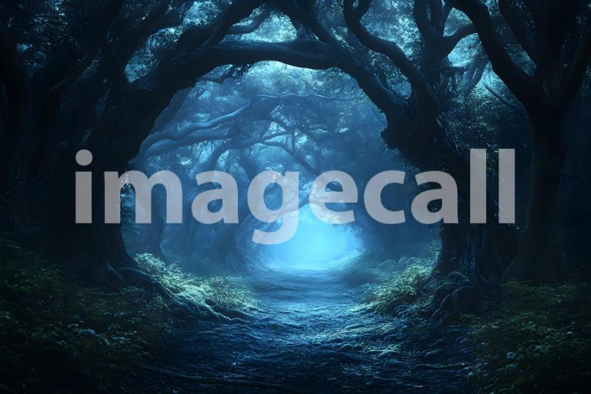 066 halloween forest scene 80 backdrops b25236