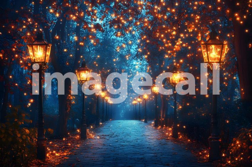 058 halloween forest scene 80 backdrops b25236