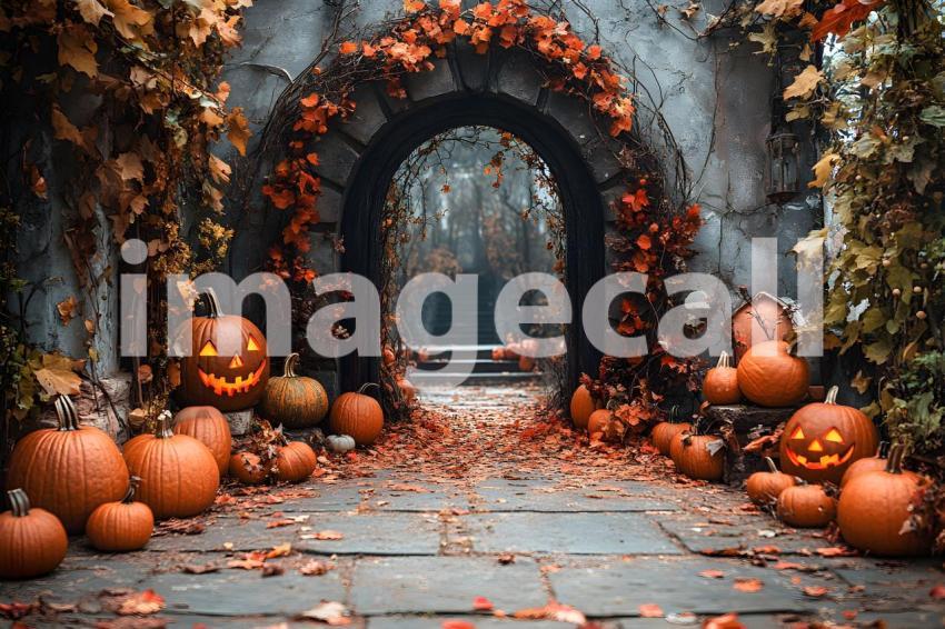 051 halloween forest scene 80 backdrops b25236
