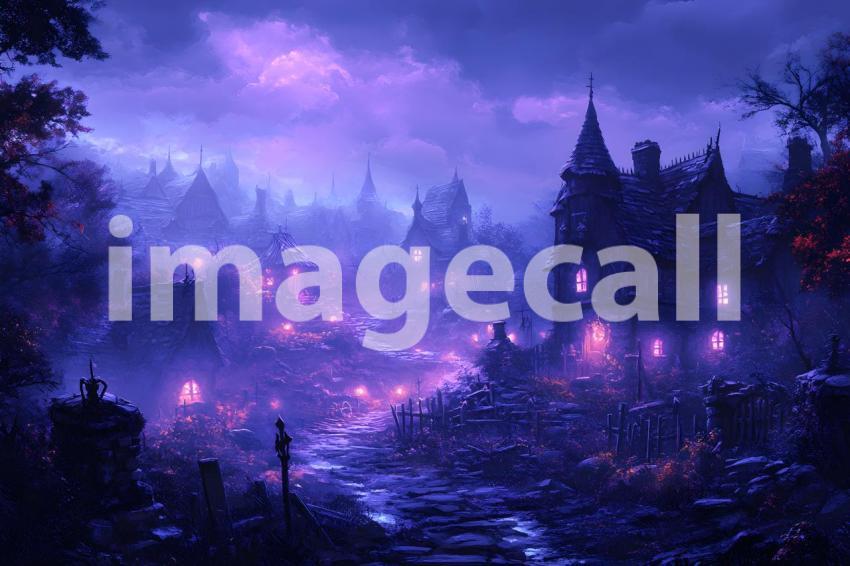 037 halloween monster view 50 backdrops b25242