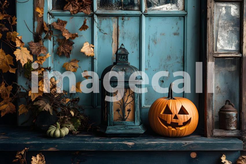 039 halloween monster view 50 backdrops b25242