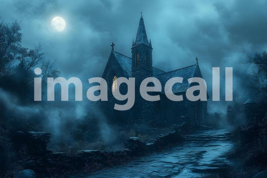 042 halloween monster view 50 backdrops b25242