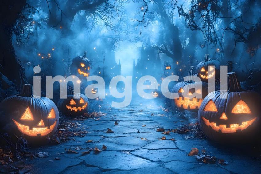 038 halloween monster view 50 backdrops b25242