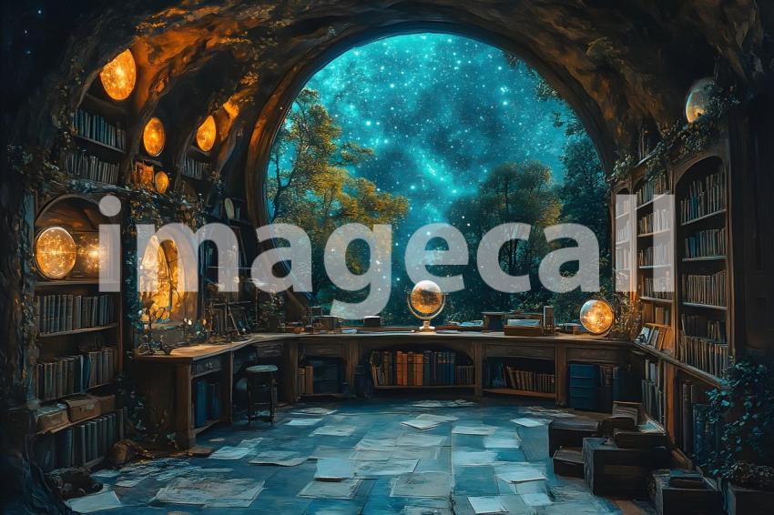 014 celestial observatory 65 backdrops b25003