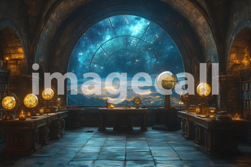 040 celestial observatory 65 backdrops b25003