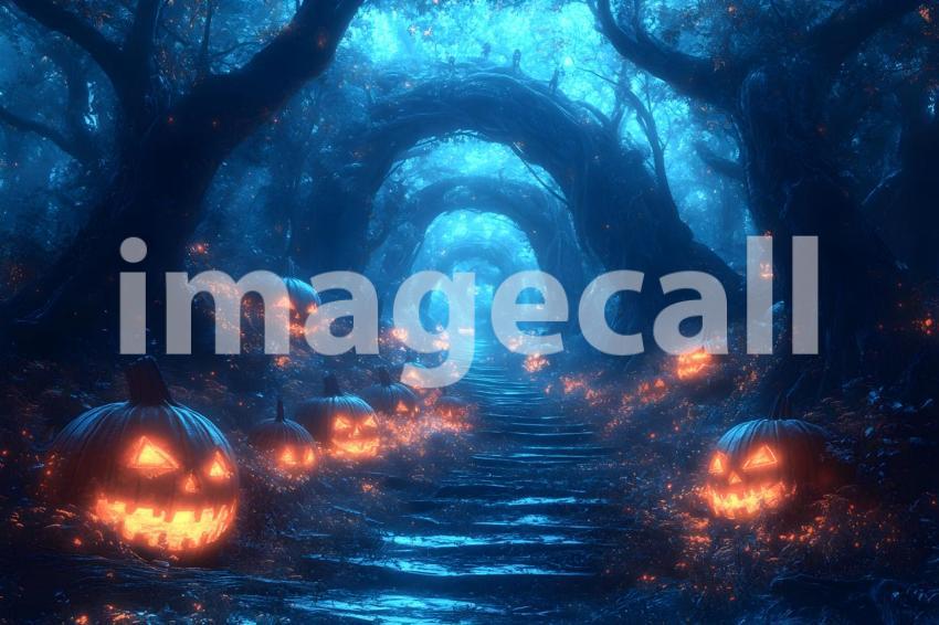 019 halloween forest scene 80 backdrops b25236