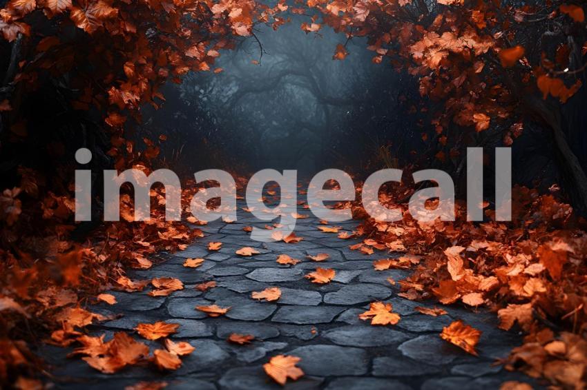 021 halloween forest scene 80 backdrops b25236