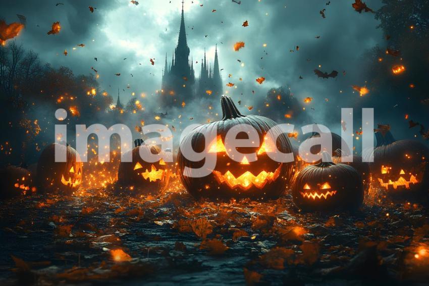 023 halloween forest scene 80 backdrops b25236