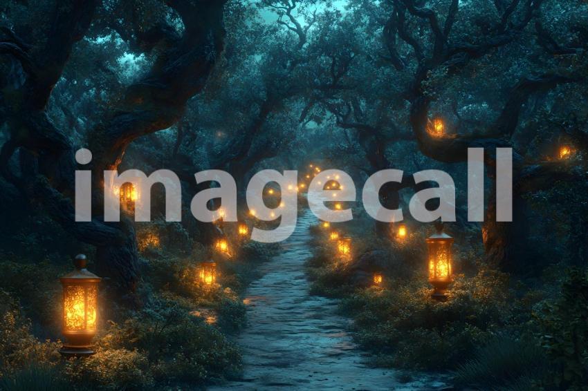 034 halloween forest scene 80 backdrops b25236
