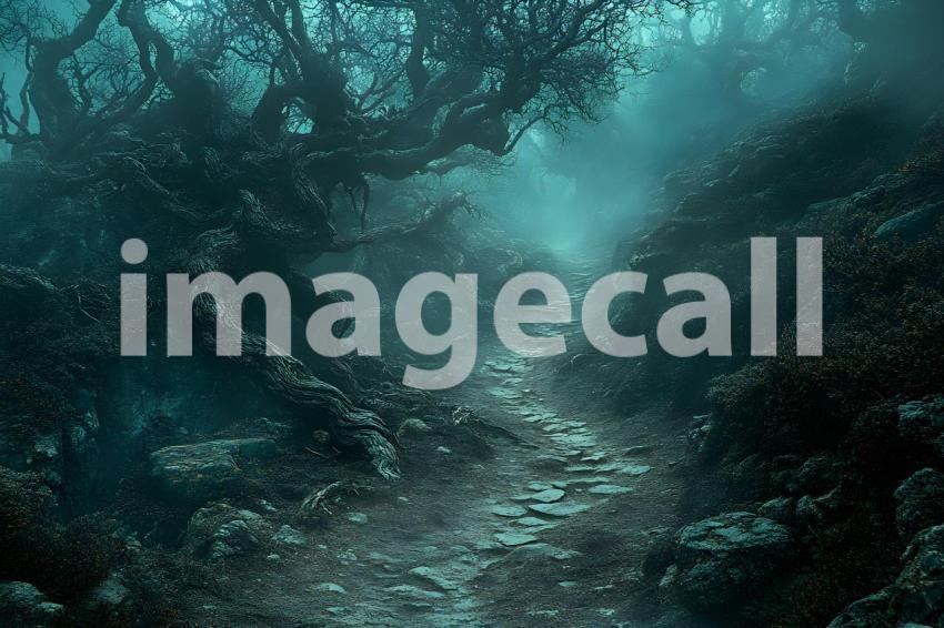 011 halloween forest scene 80 backdrops b25236