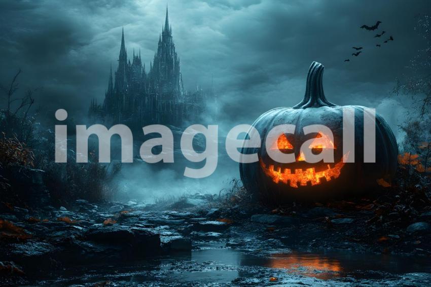 036 halloween forest scene 80 backdrops b25236