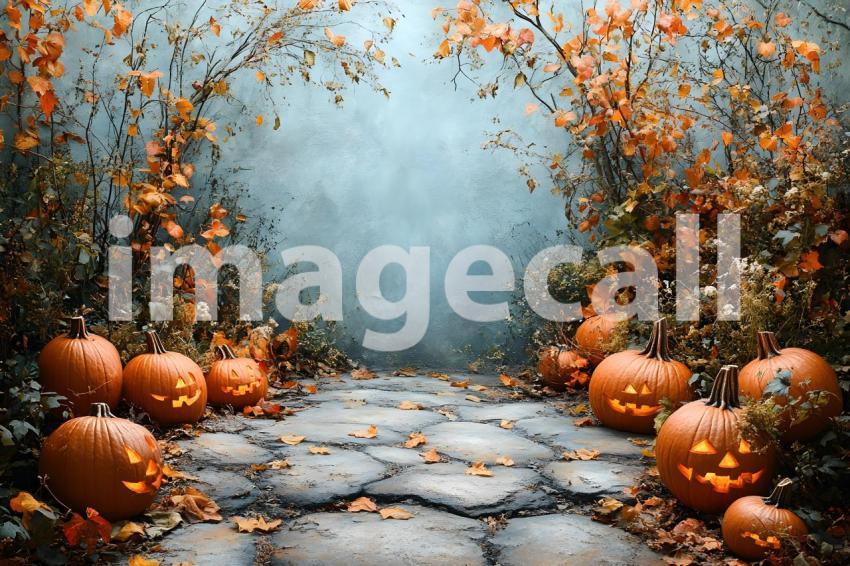 038 halloween forest scene 80 backdrops b25236