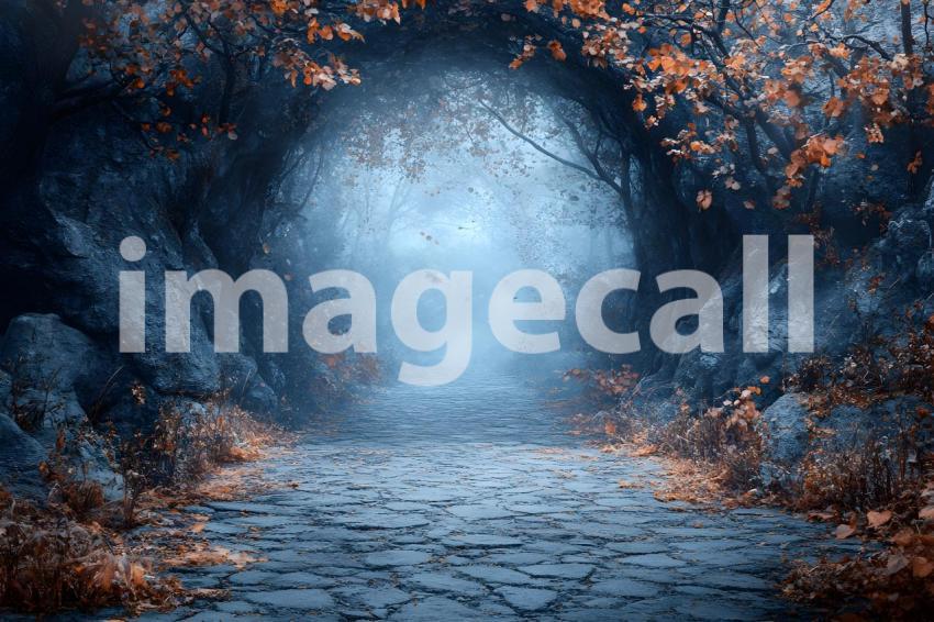 039 halloween forest scene 80 backdrops b25236