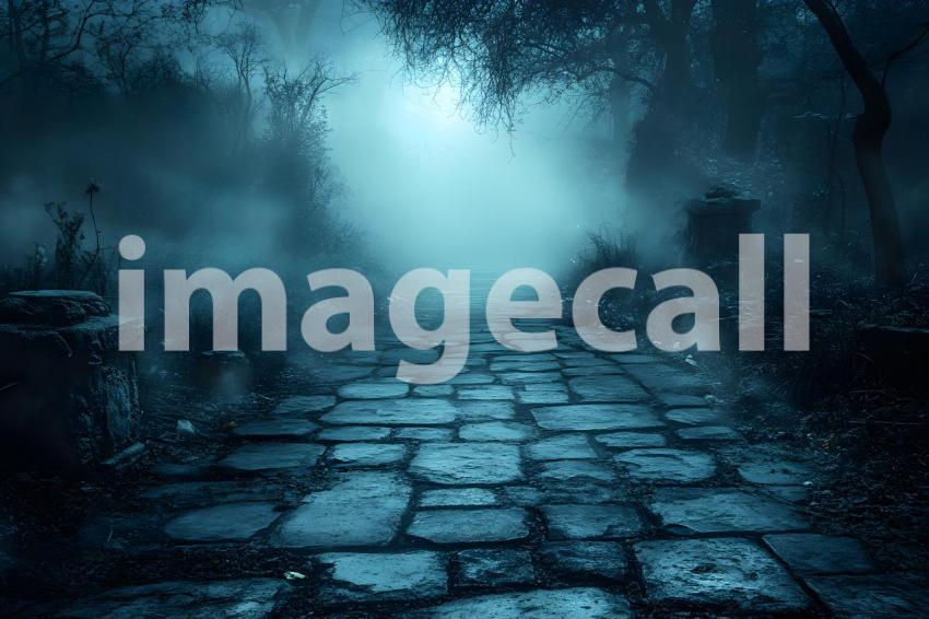 041 halloween forest scene 80 backdrops b25236