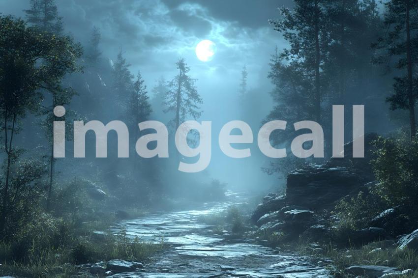 046 halloween forest scene 80 backdrops b25236